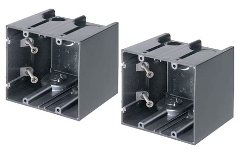 electric box pf102t|Arlington F102 2 Gang Screw Mount Device Box .